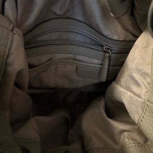 Light gray medium size Michael Kors shoulder bag